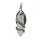 Gemstone Double Hexagonal Prism Wrapped Silver Dragon Stone Pendant Vintage Crystal Dragon Charm Pendants for Diy Jewelry Making