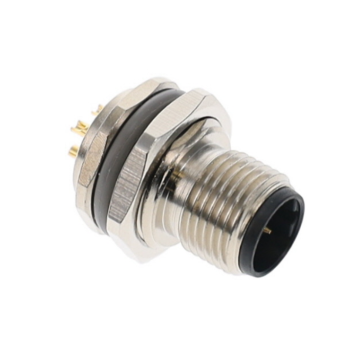 T4130412051-000 and T4140512051-000 Male 5-Pin Gold Solder Cup M12 Connector Cables