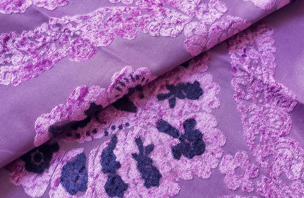 Purple Jacquard Fabric A