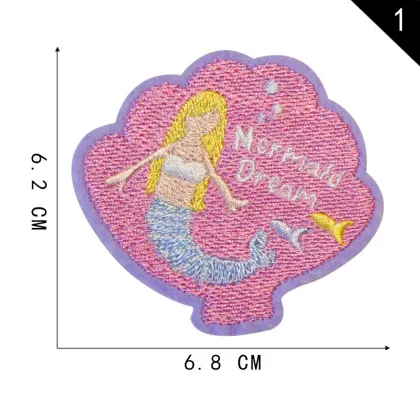 Summer Vacation Self-Adhesive Embroidered Patches for Clothing and Shoes