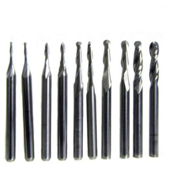 Tungsten Carbide HRC55 4 flautas Flat End Mills