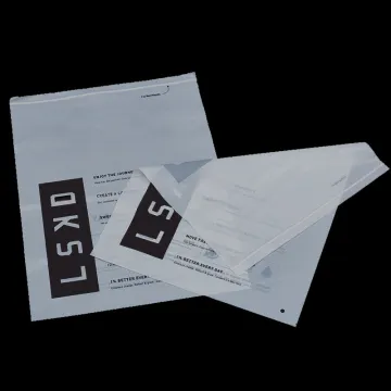 Biodegradable zip lock bag for clothing