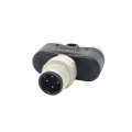 Female to Male 4-pole Y Type M12 Connector