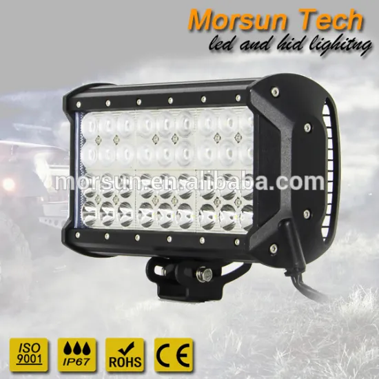 Spot&Flood 108 watt 4 row light bar combo quad row lightbar high low beam