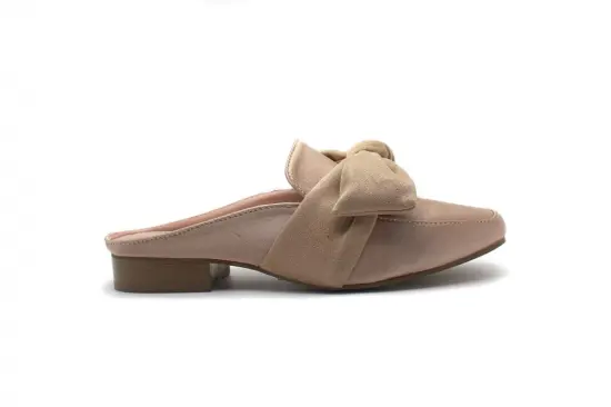 Classic Large Bowknot With Wood Printing Heel