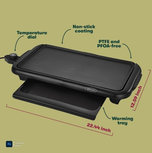 Stylish Electric Griddle for Home Cooking