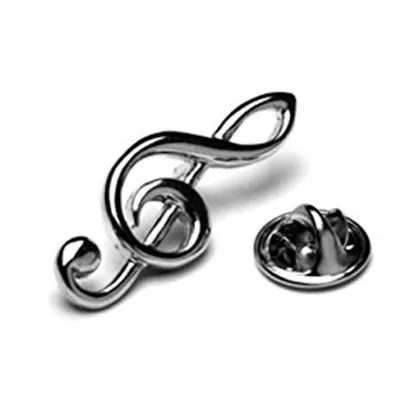 Treble Clef Tie Pin or Lapel Badge