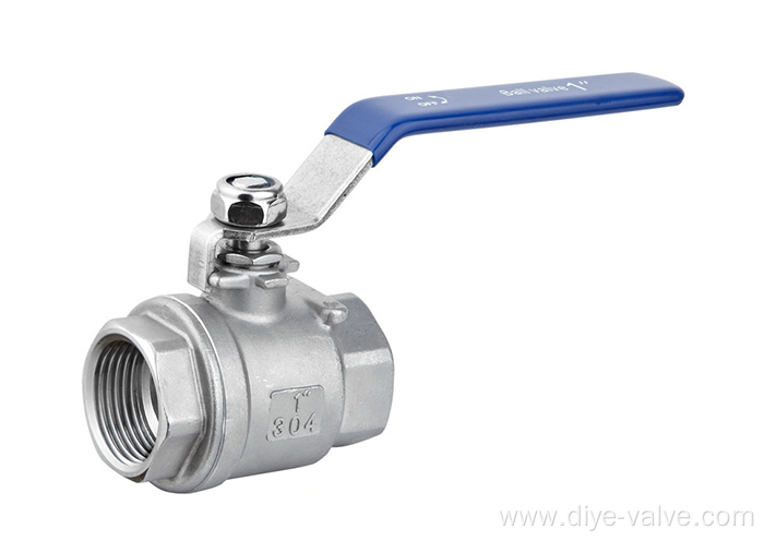 Stainless Steel 2 Piece Female Threaded Ball Valve