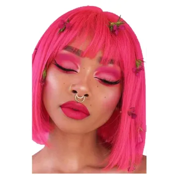 Rebecca Woman Wigs Brown Black Woman Wig Bob Short Synthetic Wig Natural Colours With bang Heat-resisting Soft Hair Bob Style