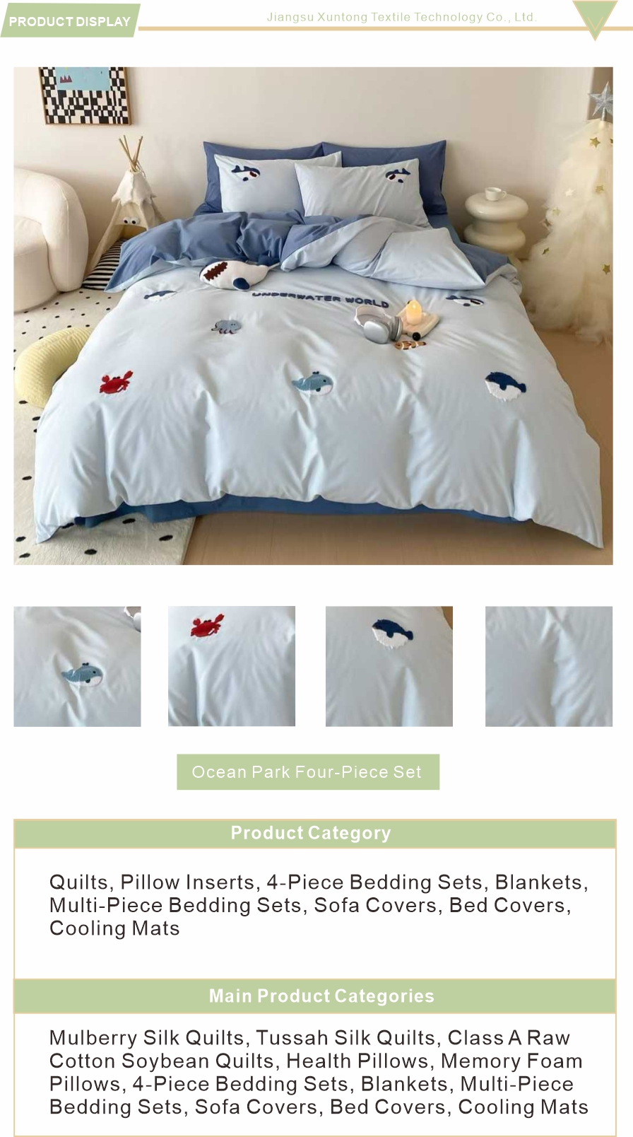 Cotton Bedding Set Ocean