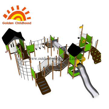 Outdoor Playground Green Play Equipment