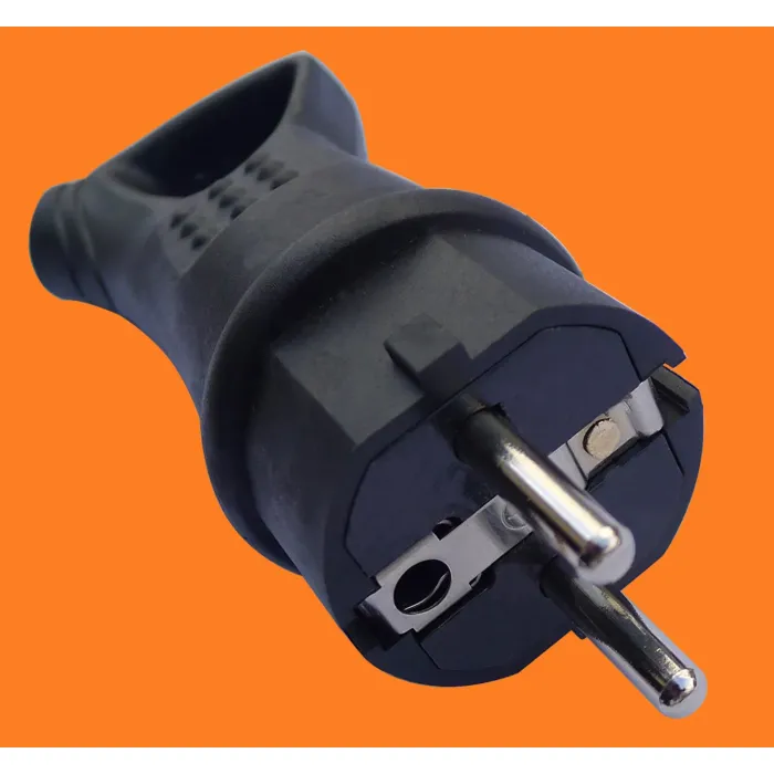 Enchufe de manija de cableado de extensión impermeable estándar europeo