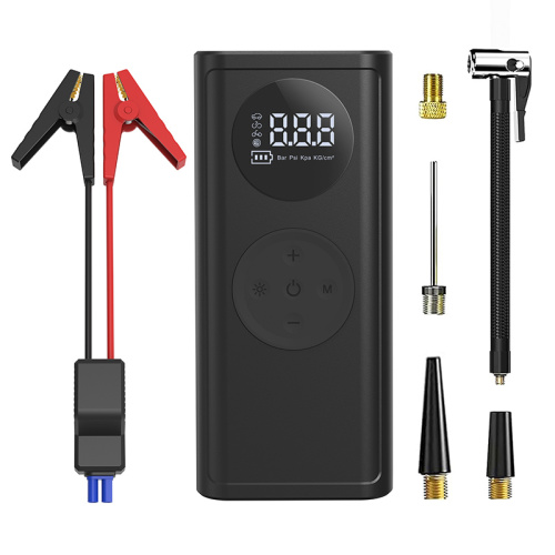 Tire Inflator Portable Electric Air Compressor Jump Starter