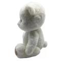 Cute white teddy bear standing sitting plush toy