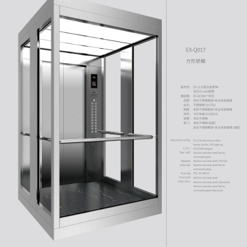 Modern Glass Round Panoramic Sightseeing Elevator