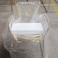 Good quality Gold Stackabale Wire Chair for sale bar chair