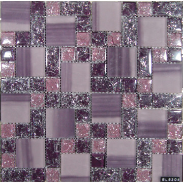 Luxury Purple Color Cracked Glass Mosaic