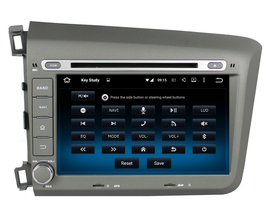 Honda Civic 2012 android car gps player