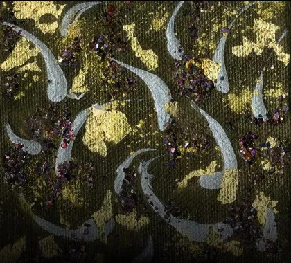 "Nightfall" Designed Earrings Applied