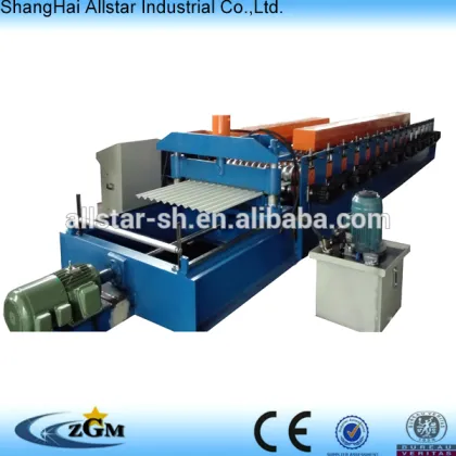 YX914 corrugated roll forming machine with PLC Panasonic control