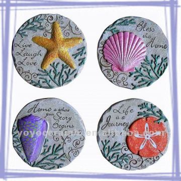 resin ocean foot stepping stone