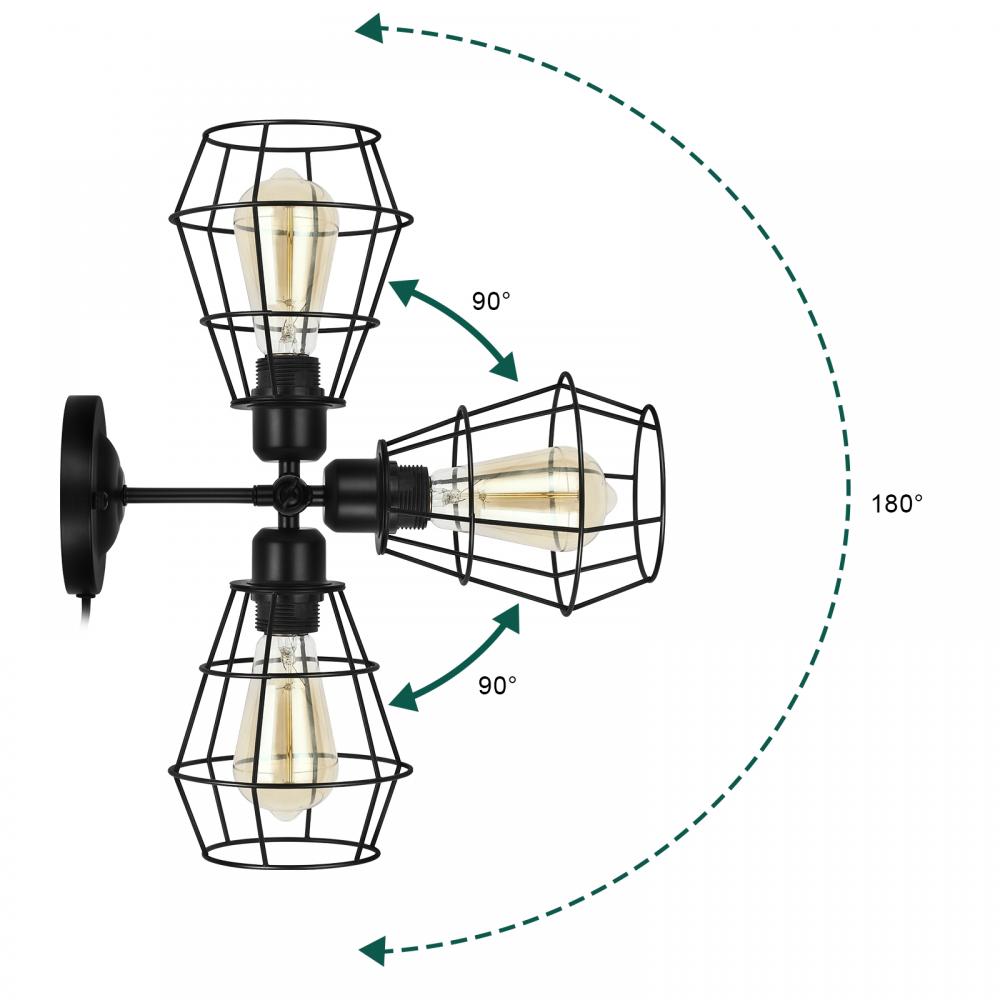 Wire Cage Wall Lamp