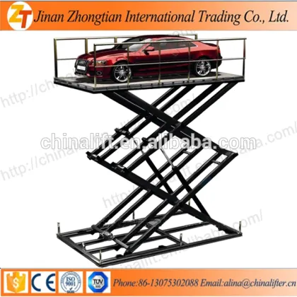 Lowest price ZHONGTIAN hydraulic car scissor lift used for underground