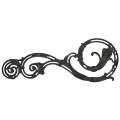  Ornamental wrought iron stair railing baluster Factory