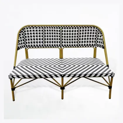 High-Quality Rattan Patio Furniture: Minimalist Outdoor Leisure Chairs and Benches for Sale