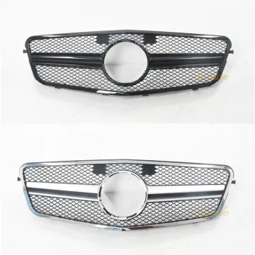 Black AMG Style Front Bumper Grille for Mercedes-Benz E-Class W212 (2009-2013)