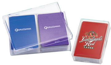 Branded Corporate Playing Cards in Plastic Box Packing
