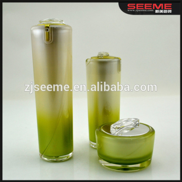 Green apple shaped acrylic jar, 15g 30g 50g skin care cosmetics packaging
