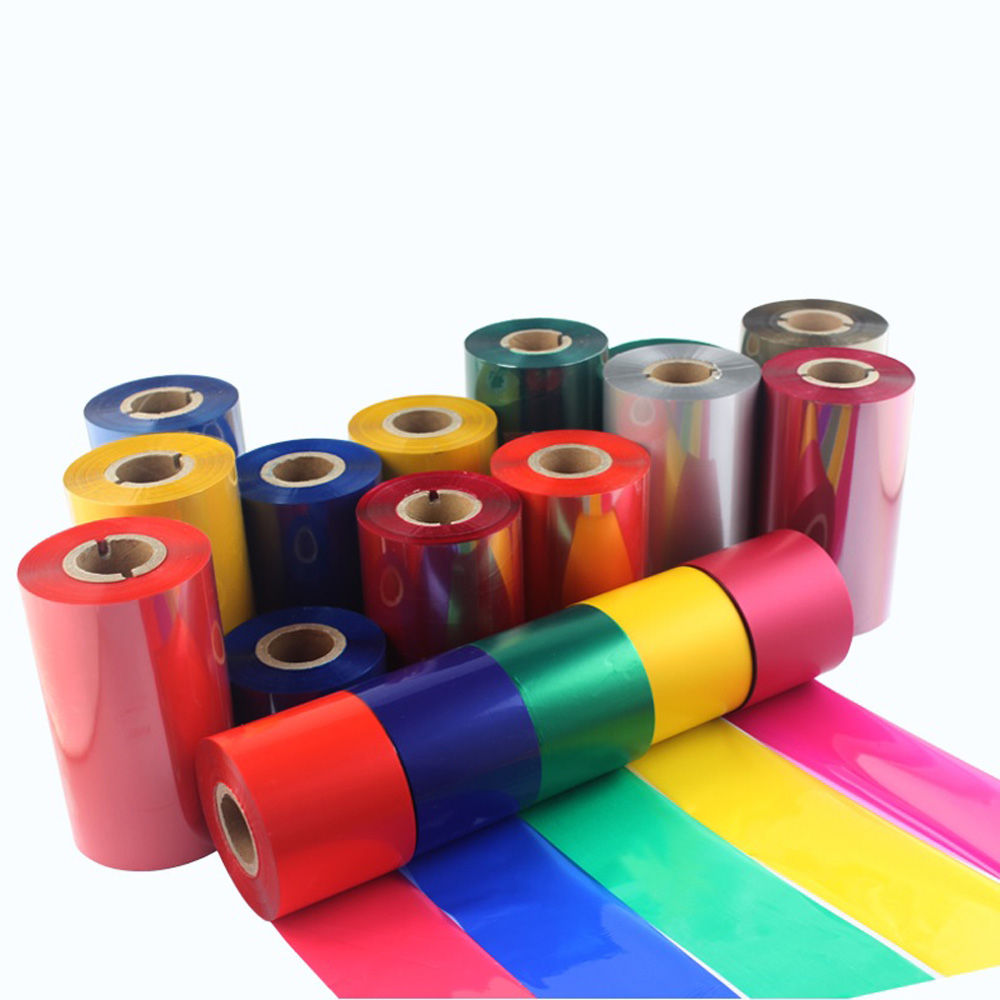 different color wax ribbons for label printing