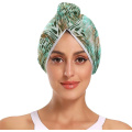 Satin hair drying towel custom print