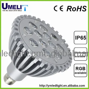 12w par38 e27 led spotlight 110v/220v