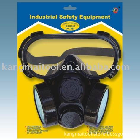 Safety Goggle And Dust Mask Set, High Quality Safety Goggle And Dust ...