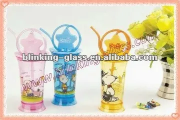 acrylic cup and straw