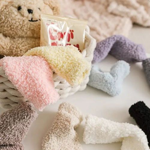 China Children Cozy Fuzzy Fleece Lined Winter Socks Manufactory