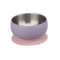 Double Wall Stainless Steel Baby Feeding Bowl with Silicone Base and Lid