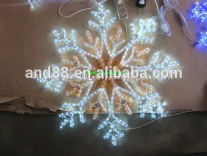 led rope light Snowflake/christmas snoflake/outdoor lighted snowflakes