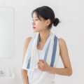 Fitness de serviette de sport en coton pur coulant une serviette étendue