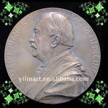 Bronze Round Wall Relief Sculpture|Bronze Bust YL-K041
