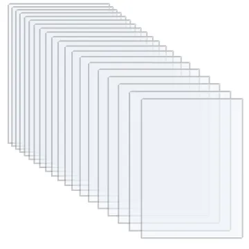 10pcs 2mm Clear UV-Resistant Acrylic Sheet for Outdoor Picture Frames and Displays