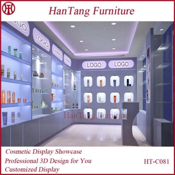 New Mall Retail Cosmetics Kiosk Display Cosmetics Stand For Cosmetics Sale