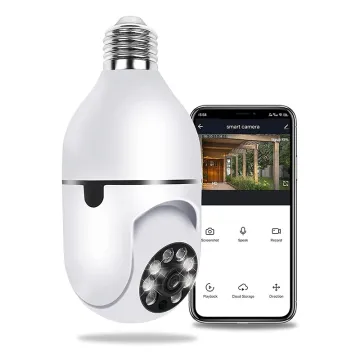 1920x1080 E27 Yiiot App Security Waterproof Two-Way Audio CCTV Camera with Night Vision
