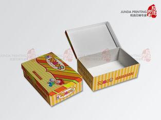 Food Corrugated Cardboard Boxes Color Printed With Hinged B