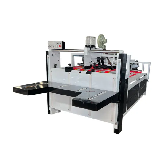 Semi-Automatic Corrugated Cardboard Gluing Folder Machine