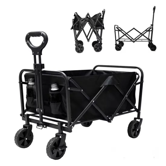Heavy Duty Collapsible Folding Wagon Cart for Camping and Garden Use
