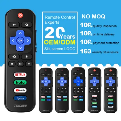 RC280 RC282 TV Remote Control Compatible with Roku, TCL, Hisense, Element, Insignia & JVC Smart TVs