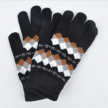 USA Hot Sale Printed Design Touch Screen Gloves Winter Knitting Gloves